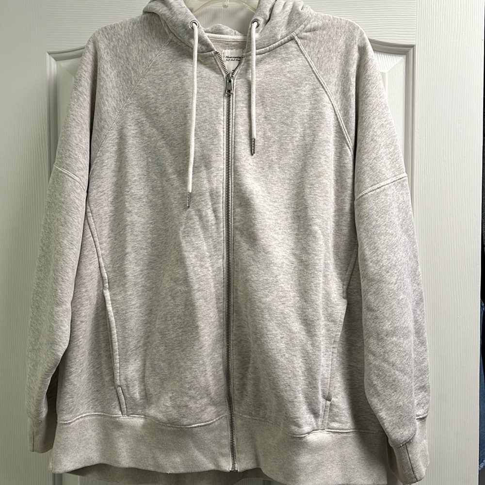 Abercrombie & Fitch Soft Max Essentials zip up hoodie